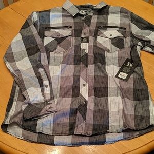 Checkered button down